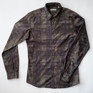 Burberry Graphic Cotton Poplin Shirt Small